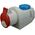 Orno Gniazda naścienne 16A/5P+16A/2P+Z,250V/400V, IP44
