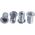 Topex Nitonakrętki aluminiowe M6 20szt. 43E136