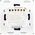 Blow 72-088# Inteligentny włącznik światła dwukanałowy szklany wifi tuya