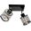 Lampa sufitowa Orno SIENA 2P E27, oprawa ścienno-sufitowa, max. 2x60W, czarna, podstawa kwadrat
