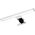 Kinkiet Orno NORTES LED 5W, lampa nad lustro, 320lm, 4000K, dł. 30 cm, plastik, srebrna