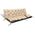 AIO FACTORY ZESTAW OGRODOWY 150x60x50CM + 2 PODUSZKI 42X42 CM BEŻOWY