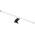 Orno PEEGEL LED 9W, lampa nad lustro, 810lm, 4000K, dł. 60 cm, tworzywo sztuczne+akryl, czarna