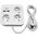 Orno Kwadratowa listwa zasilająca z ładowarką USB 3x2P+Z, 2xUSB-A,  kabel 3x1,0mm2, 1,4m