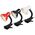 Lampka biurkowa Blow 44-148# Lampka biurkowa lb-08 z klipsem czerwona