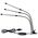 Lampa stołowa Blow 71-301# Lampa stojąca do uprawy roślin z klipsem potrójna