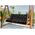 AIO FACTORY ZESTAW OGRODOWY 180x60x50CM + 2 PODUSZKI 42X42 CM CZARNY