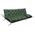 AIO FACTORY ZESTAW OGRODOWY 120x60x50CM + 2 PODUSZKI 42X42 CM ZIELONY