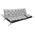 AIO FACTORY ZESTAW OGRODOWY 150x60x50CM + 2 PODUSZKI 42X42 CM JASNOSZARY