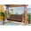 AIO FACTORY ZESTAW OGRODOWY 150x60x50CM + 2 PODUSZKI 42X42 CM BRĄZOWY