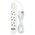 Blow 98-217# Przedłużacz sieciowy ps-330 3-gniazda 3xusb 3m biały 2x1mm