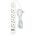 Blow 98-225# Przedłużacz sieciowy ps-450 4-gniazda 3xusb 5m biały 2x1mm