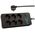 Blow 98-211# Przedłużacz sieciowy ps-630 6-gniazd 3xusb 1xusb-c 3m czarny 2x1mm