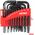 Klucze imbus hex torx crv imbusy zestaw czarne 22 szt. amio-04297