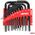 Klucze imbus hex torx crv imbusy zestaw czarne 22 szt. amio-04297