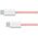 Kabel USB typu C - USB typu C 60 W 1,5 m różowy Kruger&amp|Matz Basic