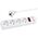 Przewód Blow 98-785# Przedłużacz sieciowy pr-470wsp/usb 4-gniazda+usb z uziemieniem+wyłącznik 5m biały 3x1,5mm