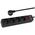 Blow 98-779# Przedłużacz sieciowy pr-470wsp/usb 4-gniazda+usb z uziemieniem+wyłącznik 5m czarny 3x1,5mm