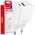 Ładowarka sieciowa Quick Charge GaN 38W USB-A + USB-C AMIO-04287