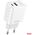 Ładowarka sieciowa Quick Charge GaN 38W USB-A + USB-C AMIO-04287