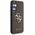Guess Grained Big 4G Logo Small Classic Logo case for Samsung Galaxy S25 Plus brown
