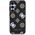 Guess 4G Printed Colored Peony Pattern MagSafe case for Samsung Galaxy S25 black