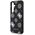 Guess 4G Printed Colored Peony Pattern MagSafe case for Samsung Galaxy S25 black