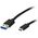 Kabel USB Blow USB-A - 0.5 m Czarny (66-121#)