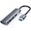 USB HUB C-Tech C-TECH UHB-U3-AL, USB Hub, 4x USB 3.2 Gen 1, hliníkové tělo 13206810 8594125013417