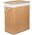 Laundry box with divider G21 63555163, 105l, bamboo