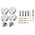 Navin Ηλεκτρικό στεγνωτήριο πετσετών Navin Loft 500*800 Ψηφιακό δεξί καλοριφέρ μπάνιου 10-043052-5080 13214323 1004305250800