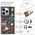 Pinit Pinit Dynamic + Sports Pin Case Σετ iPhone 14 Pro Max 6,7" μαύρο/μαύρο μοτίβο 1 13002124 5905359817420