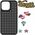 Pinit Pinit Dynamic Case Set + Pinit Tattoo iPhone 14 Pro 6,1" μαύρο/μαύρο μοτίβο 1 13002132 5905359817505