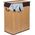 Laundry box with divider G21 63555164, 105l, bamboo