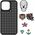 Σετ θήκης Pinit Pinit Dynamic + Καρφίτσα τατουάζ iPhone 14 Plus 6,7" μαύρο/μαύρο μοτίβο 3 13002128 5905359817499