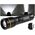 Handheld flashlight, 20W, rechargeable USB-C, black, ARCAS