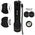 Handheld flashlight, 20W, rechargeable USB-C, black, ARCAS