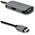 Stacja/replikator Qoltec USB-C - HDMI - VGA Szary  (50380)