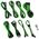 CableMod CableMod RT-Series PRO ModMesh 12VHPWR Κιτ διπλού καλωδίου για ASUS/Seasonic - μαύρο/ανοιχτό πράσινο 13334505 694365692972