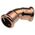 Kolano 45° Copper - 15 (S)KAN-THERM