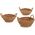 Giftdecor GOW στρογγυλά καλάθια από θαλάσσιο χόρτο, 3 τεμαχίων 14195289 8430852418487