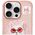 Etui Nimmy Glasses Cool Cat do iPhone 16  Pro różowy
