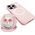 Etui Nimmy Glasses Cool Cat do iPhone 16  Pro różowy