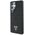 Etui Guess Grained Hot Stamp Peony  Pattern Triangle Logo MagSafe do Samsung Galaxy S25 Ultra czarny