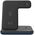 Ładowarka Canyon CANYON WS-302, 3in1 Wireless charger, with touch button for Running water light, Input 9V/2A,12V/1.5A  Output 15W/10W/7.5W/5W, Type c to USB-A cable length 1.2m,with QC18W EU plug 137*103*140mm, 0.22Kg, Black