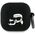 Karl Lagerfeld KLA4RUNKCHK AirPods 4      cover czarny/black Silicone Karl&Chaupette Head 3D