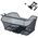 Kosz na bagażnik BASIL BASE XL REAR BASKET, MIK z adapterem do mocowania, Stalowy, Black (Eco Bottom) (NEW 2025)