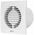 Household fan E-EXTRA EE100HT, DN100, with timer and humidity sensor