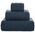 Bath towel SOREMA CHEVRON STORM, dark gray, 70 x 140 cm