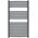 Towel dryer INVENA, 1000 x 540 mm, steel, graphite color.